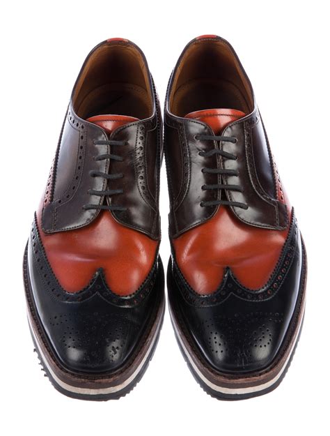 men platform brogues men prada sale